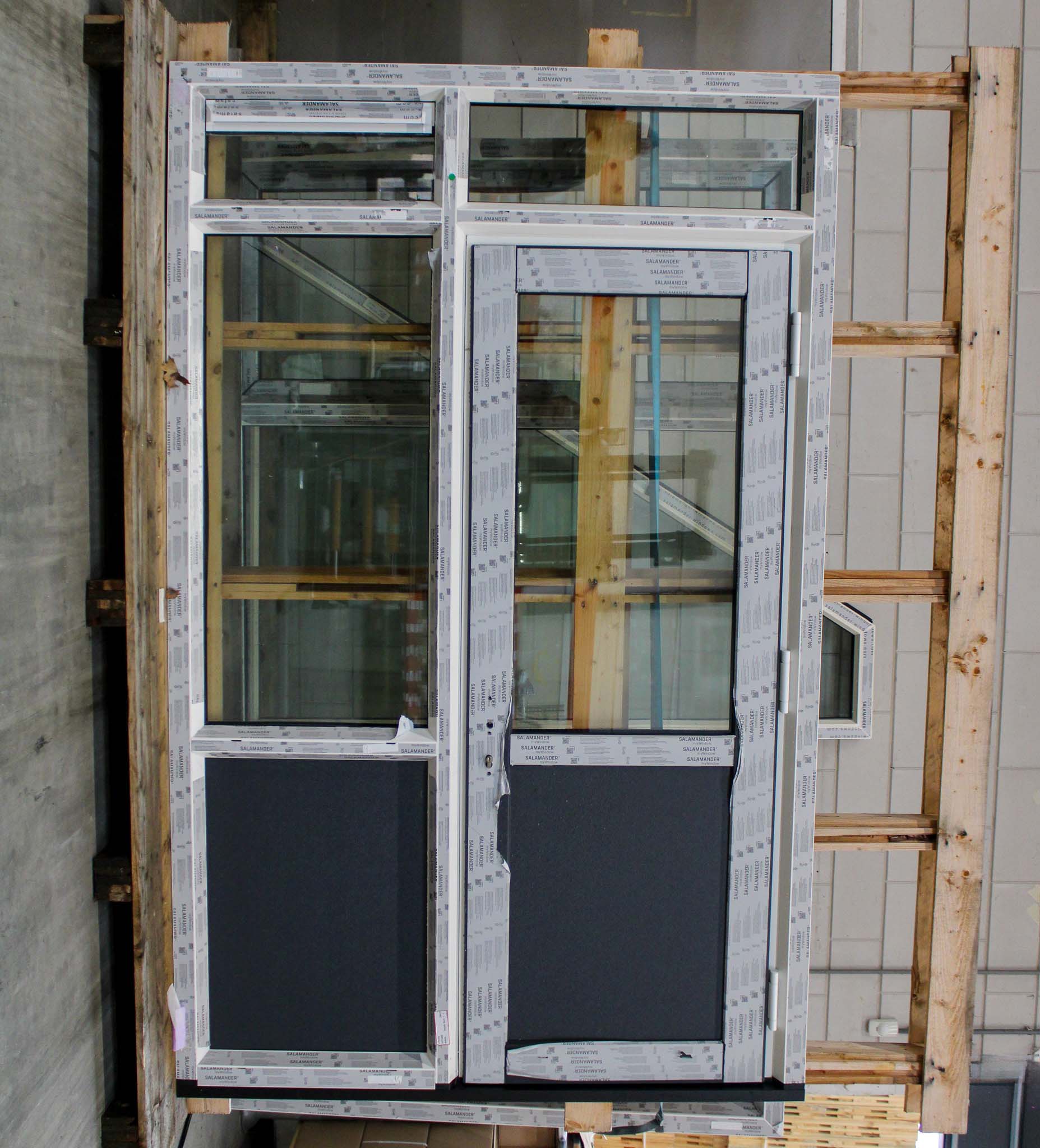 Deur met zijlicht en bovenlicht 1784 x 2582